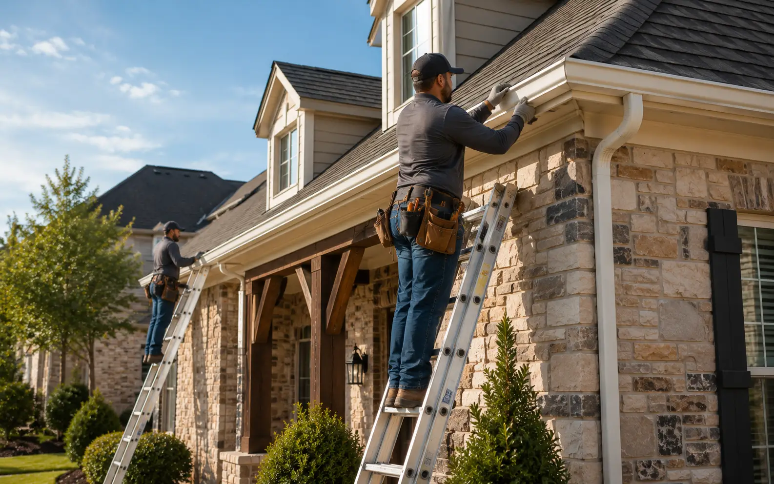 Seamless gutter repair and installation in Dallas